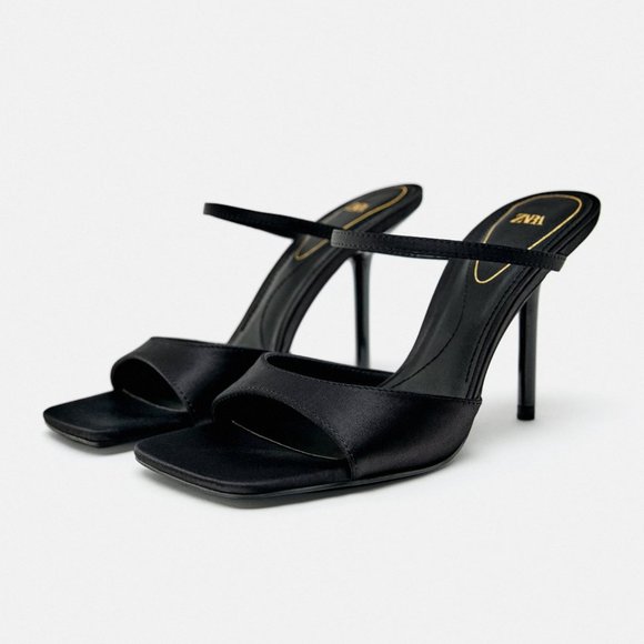 heeled spiral sandals zara